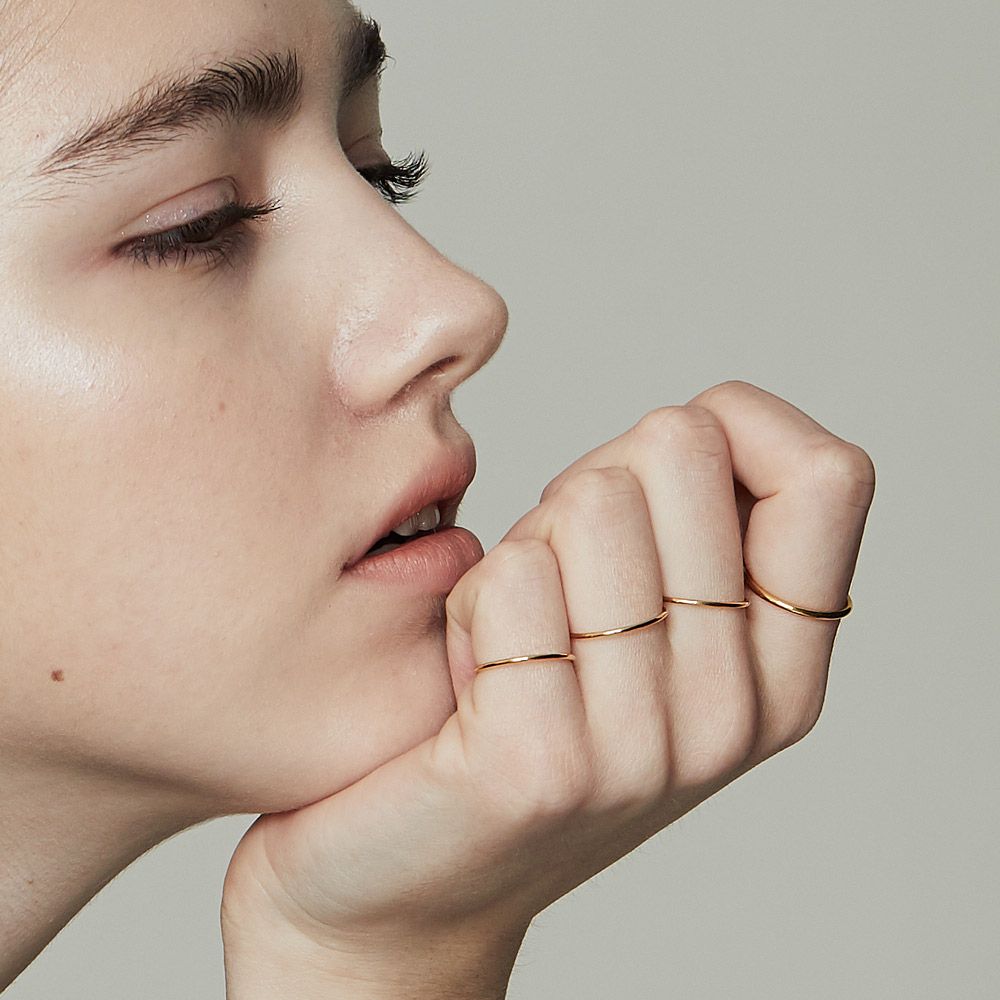 ★TATIANA★ [Silver 925] Daily Silver Layered Ring CR0452 MUSINSA公式 | TATIANA Daily silver layered ring CR0452