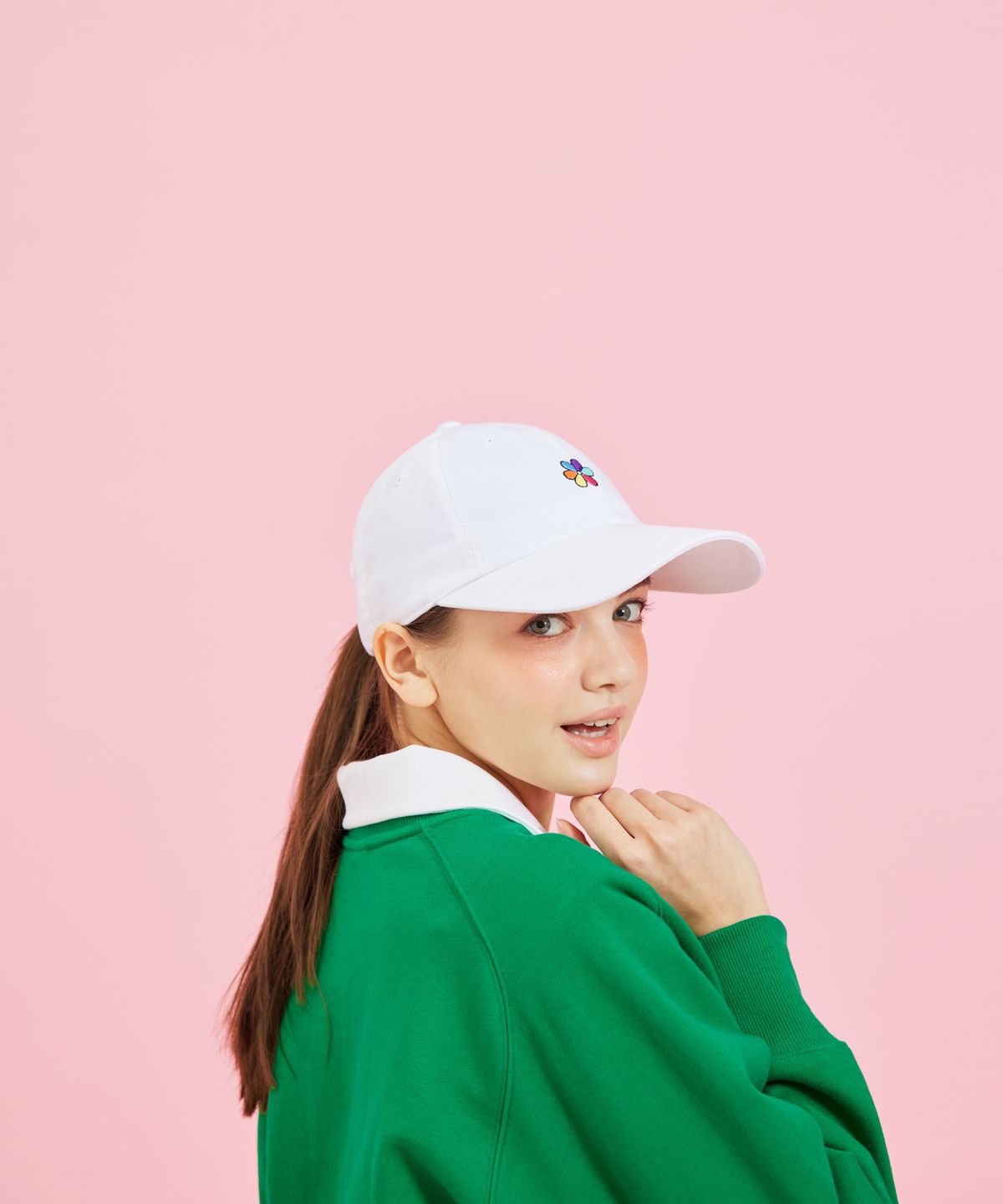 오우라(OWURA) 로고 볼캡_화이트
