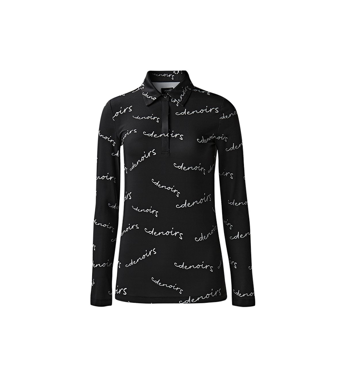 씨드느와(C DE NOIRS) WOMEN LETTERING LONE-SLEEEVE (BLACK)