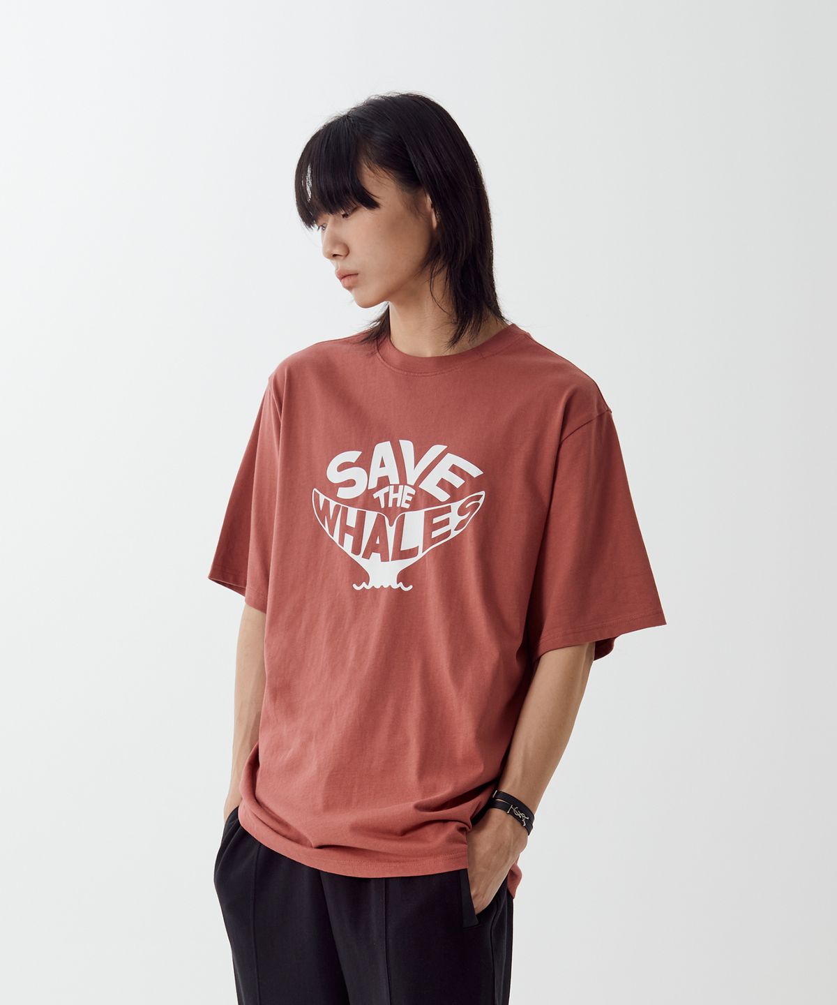 폴루션(POLLUTION) Whale Series-2 Half T-Shirt(PUNCMTS018_RD)