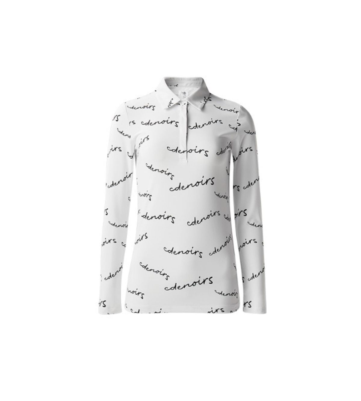 씨드느와(C DE NOIRS) WOMEN LETTERING LONE-SLEEEVE (WHITE)