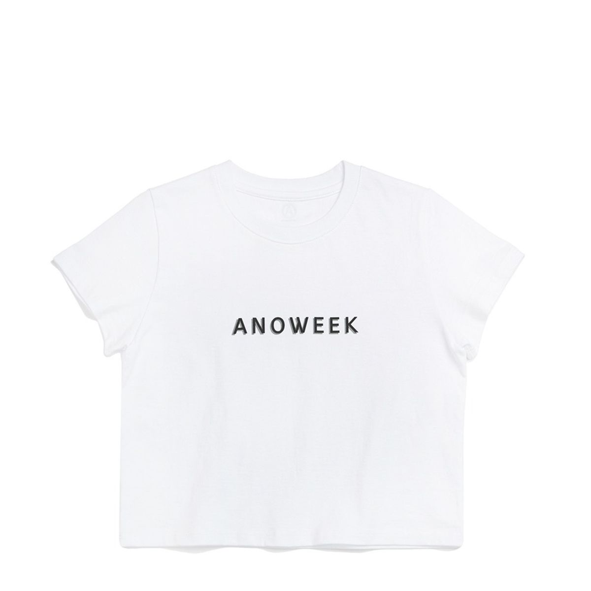 아노윅(ANOWEEK) ANW Gradation Logo Crop T