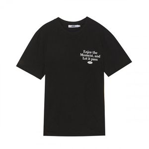 공용)레터링 쿨맥스 반팔 AM2WTS492-BK