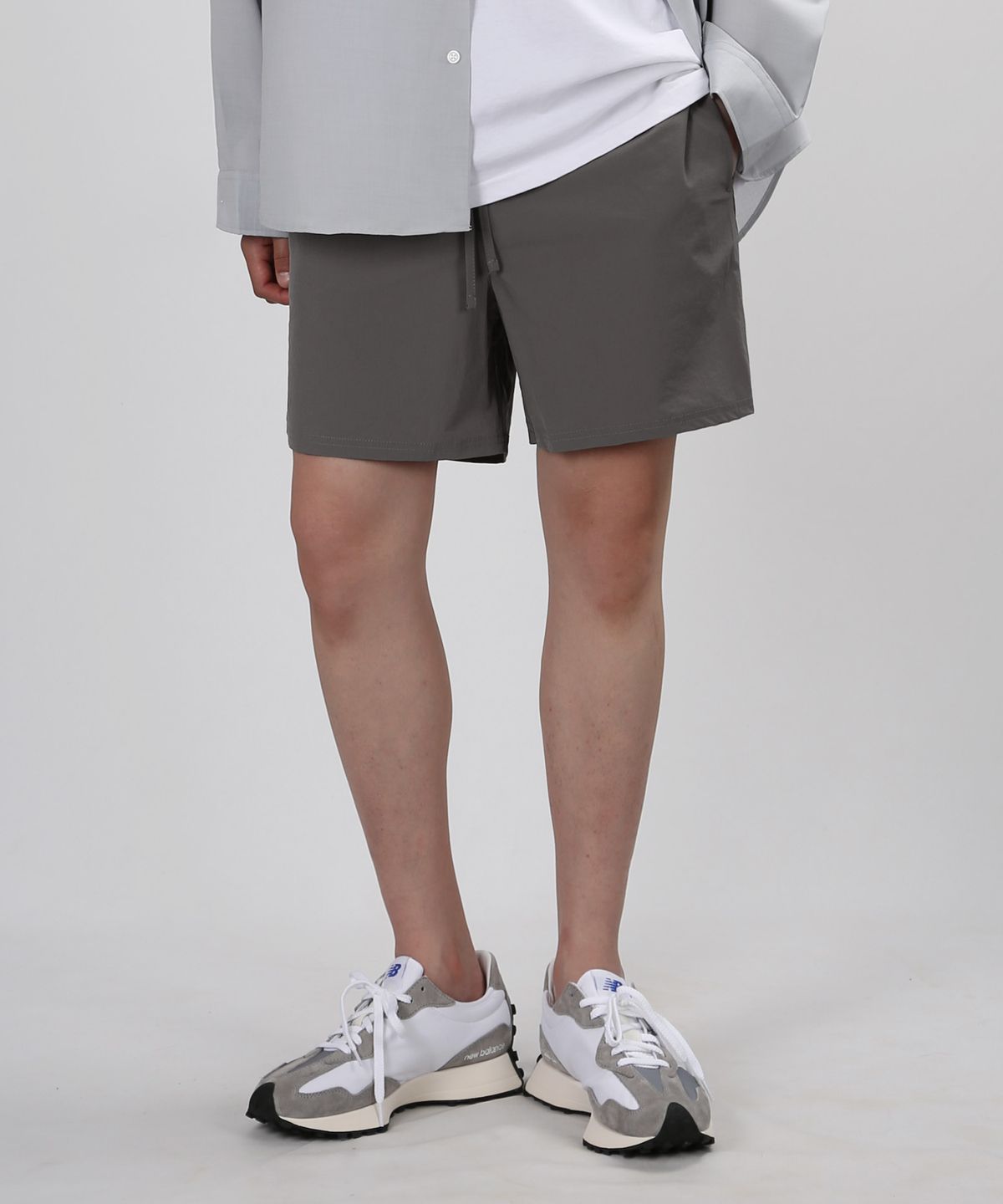 쟈니웨스트(JHONNY WEST) Running Pants [5inch] (Mid.Gray)