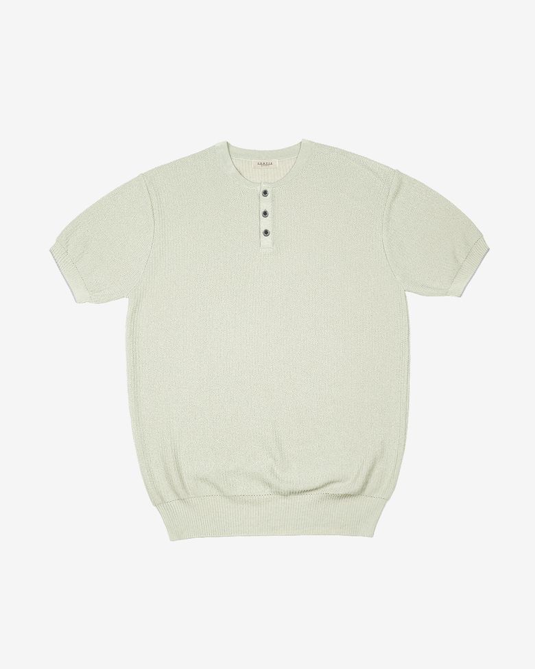Texture Henly neck Knit (Oatmeal)