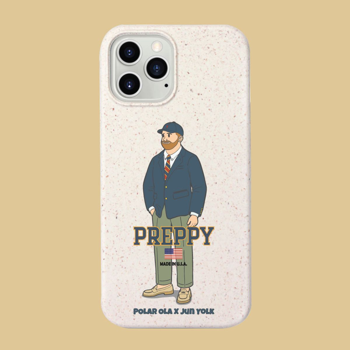 폴라올라(POLAROLA) 생분해성 핸드폰 케이스 Preppy USA