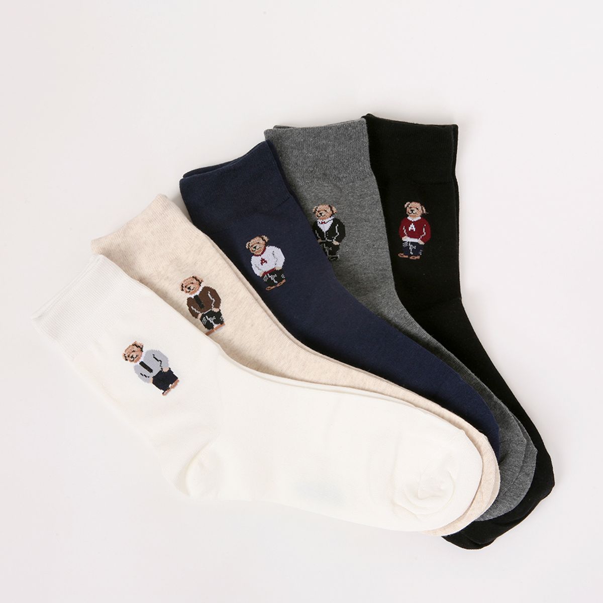 삭스에이(SOCKSA) [10PACK] 유니섹스 베이직 200N 베어 긴양말