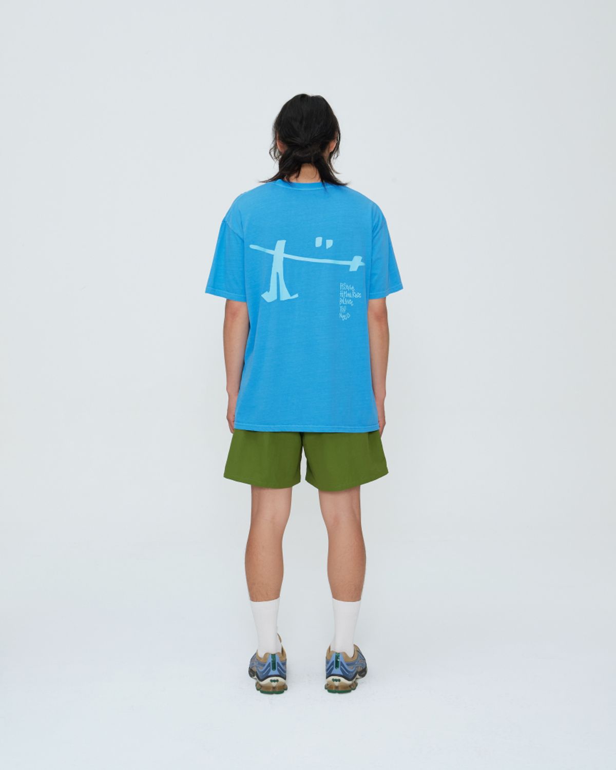쿤타치(KUNTACH) P.H.B.Y Pigment dyed ShortSleeve [sky blue]