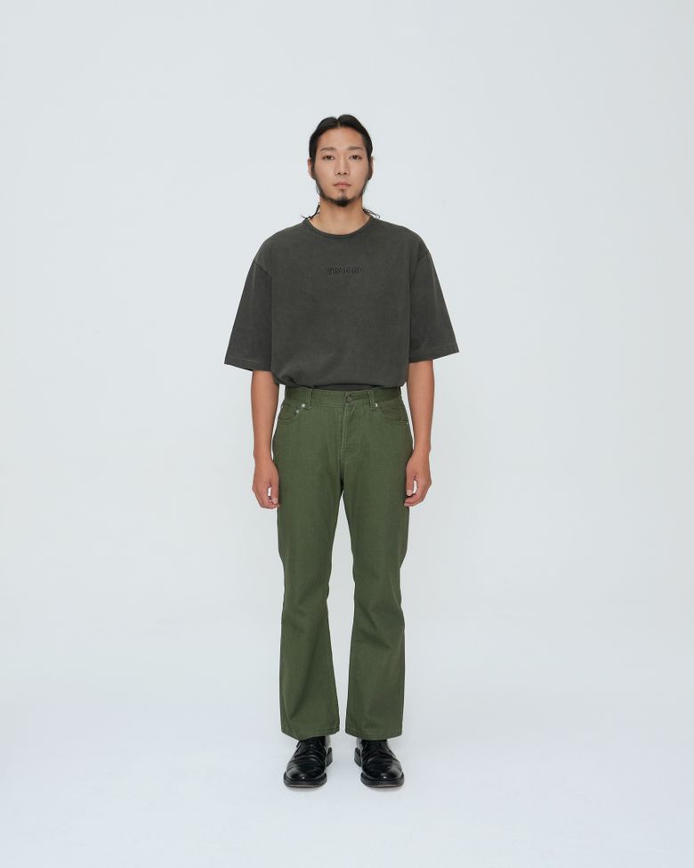 Embroidered STAY WILD Pigment dyed ShortSleeve