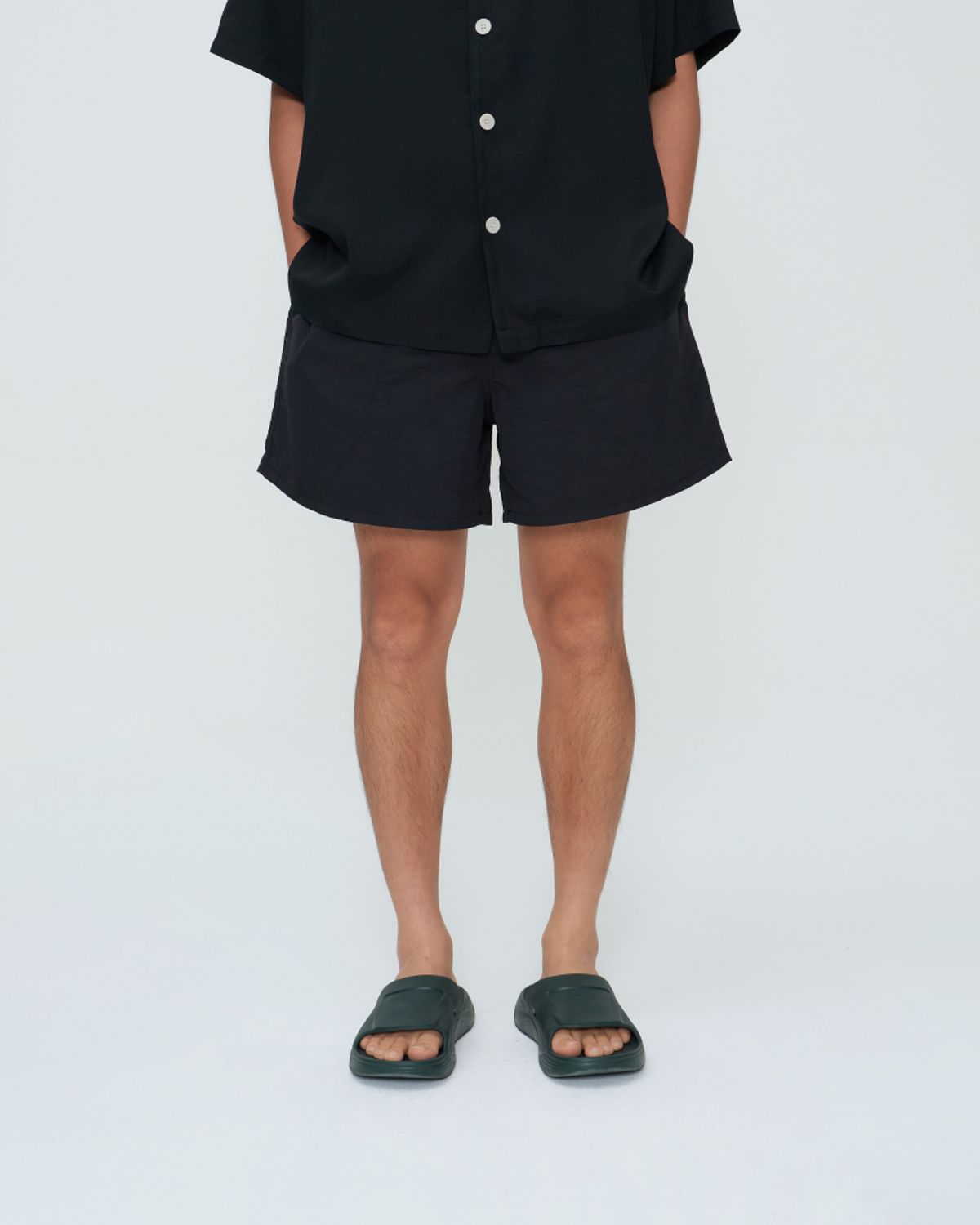 쿤타치(KUNTACH) Nylon SURFER Shorts [black]