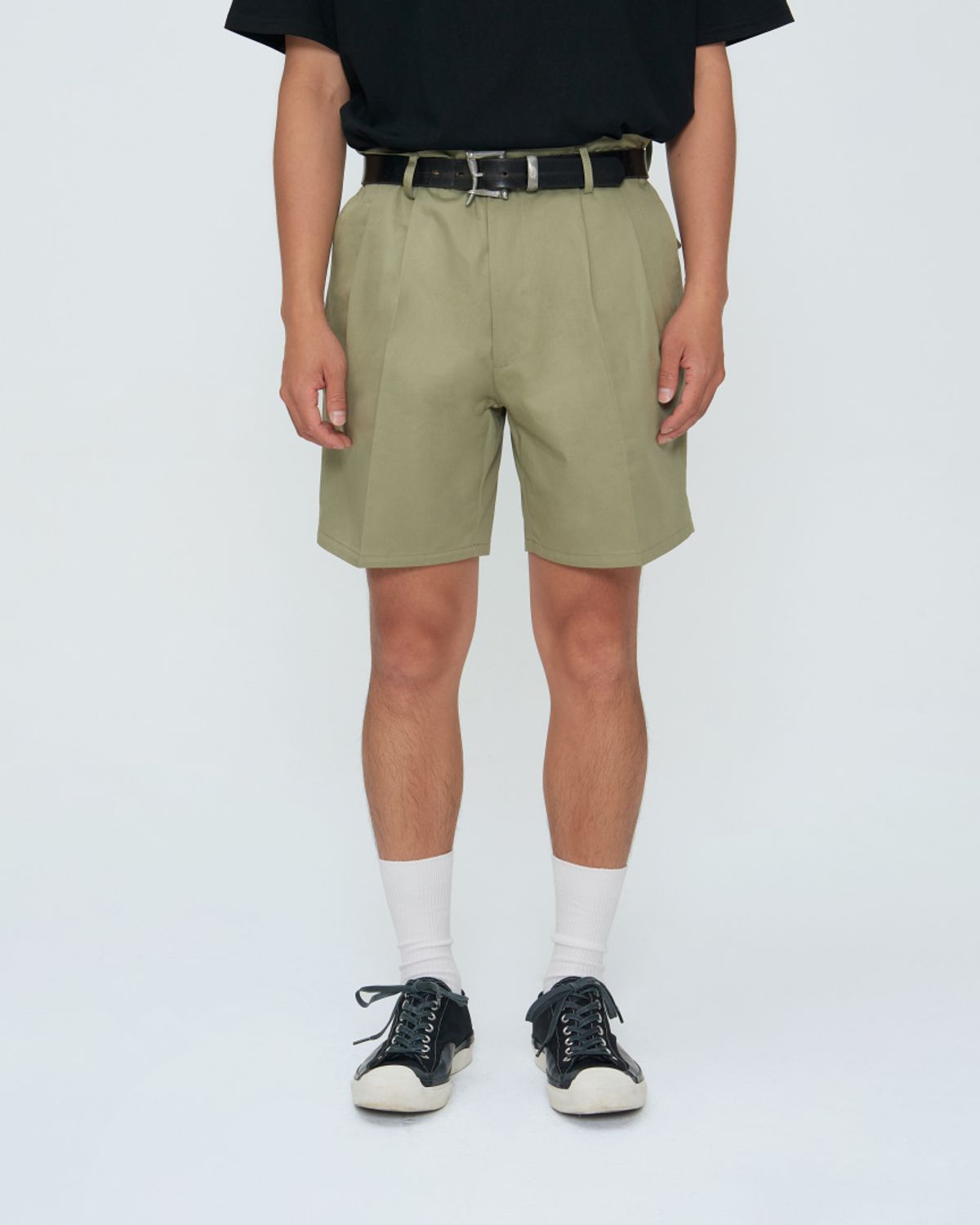 쿤타치(KUNTACH) Classic GABARDINE shorts[olive green]