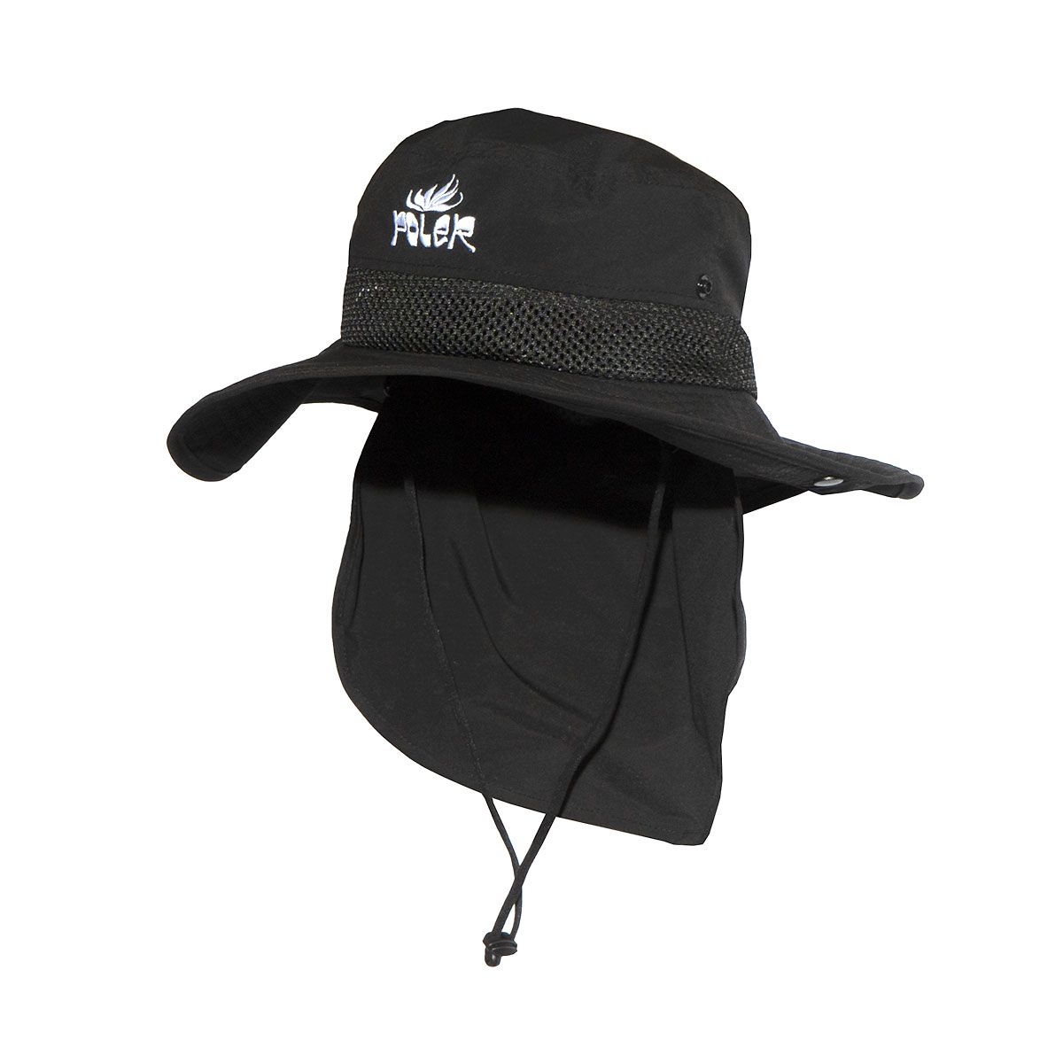 폴러스터프(POLERSTUFF) 2WAY LONG BRIM SUNGUARD HAT BLACK