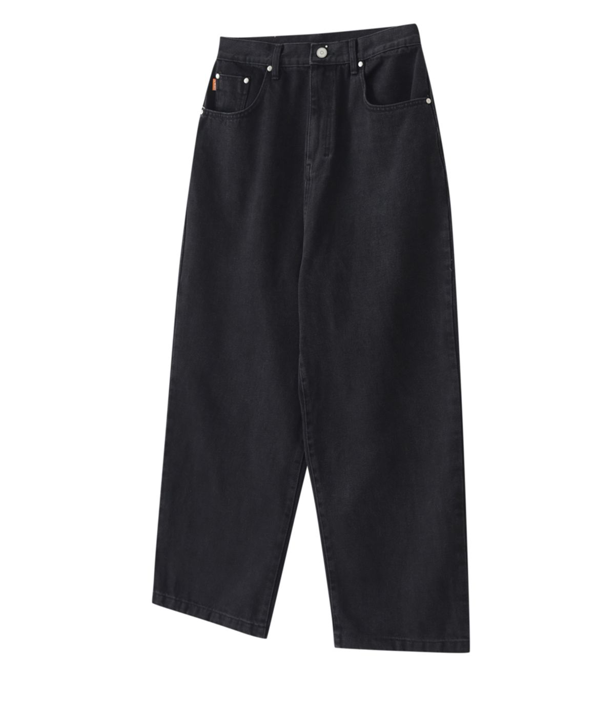 챈스챈스(CHANCECHANCE) BLACK LOOSE FIT JEANS