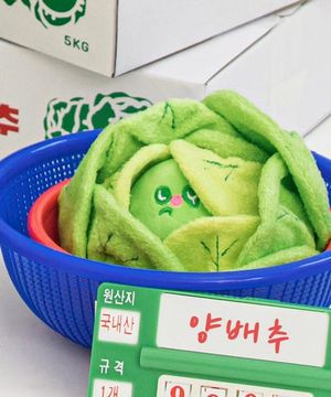 강아지 양배추 킁킁볼 장난감 (삑삑/바스락/노즈워크)
