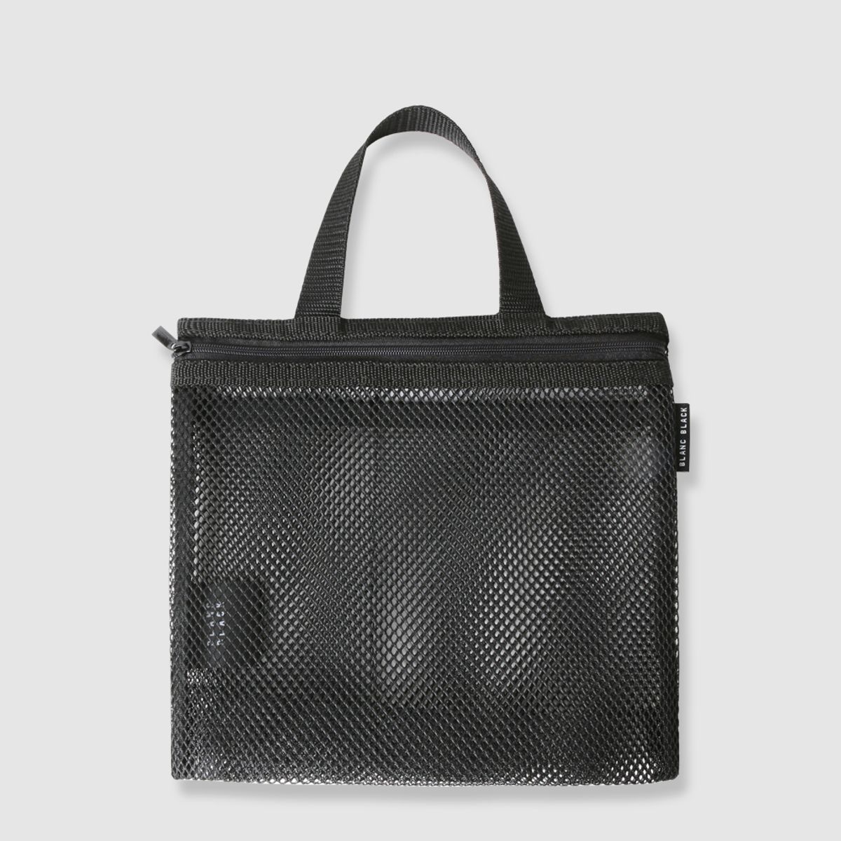 블랑블랙(BLANCBLACK) 메쉬 토트 파우치 L