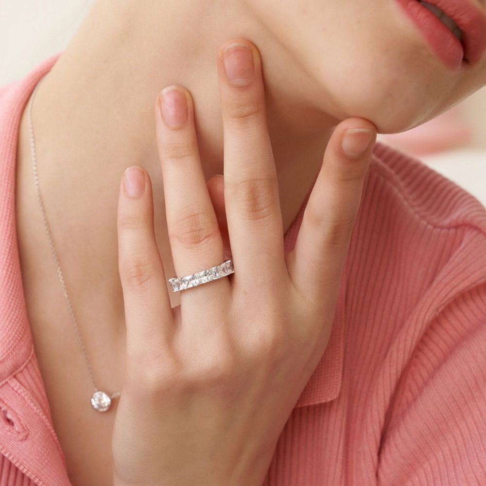 ★TATIANA★ [Silver 925] Bold Princess Cut Ring_CR0491 MUSINSA | TATIANA [Silver 925] Pencey Princess Cut Ring_CR0484
