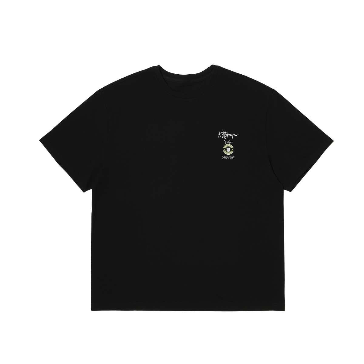 르아위(LEAWI) GREEN CIRCLE TSHIRT BLACK