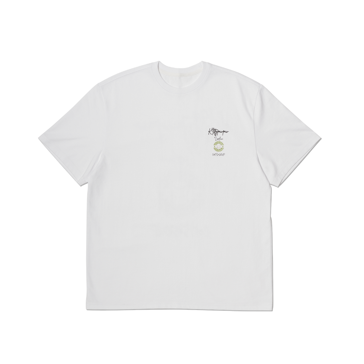 르아위(LEAWI) GREEN CIRCLE TSHIRT WHITE