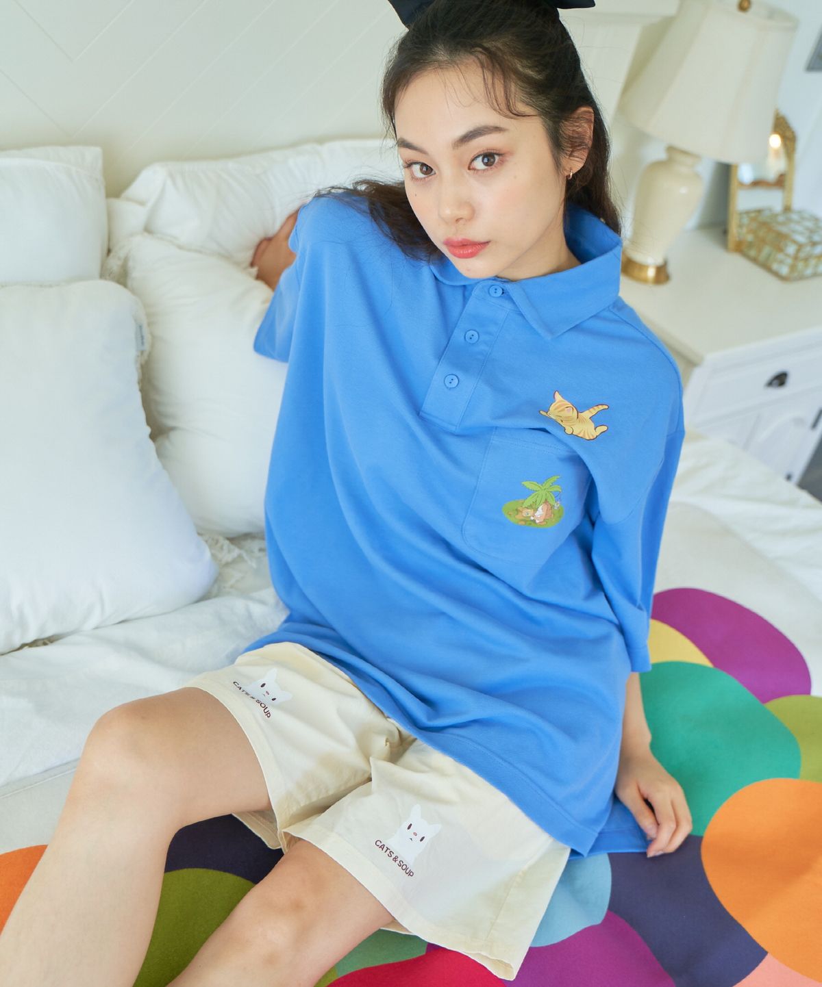르아위(LEAWI) CAT SHORTS IVORY