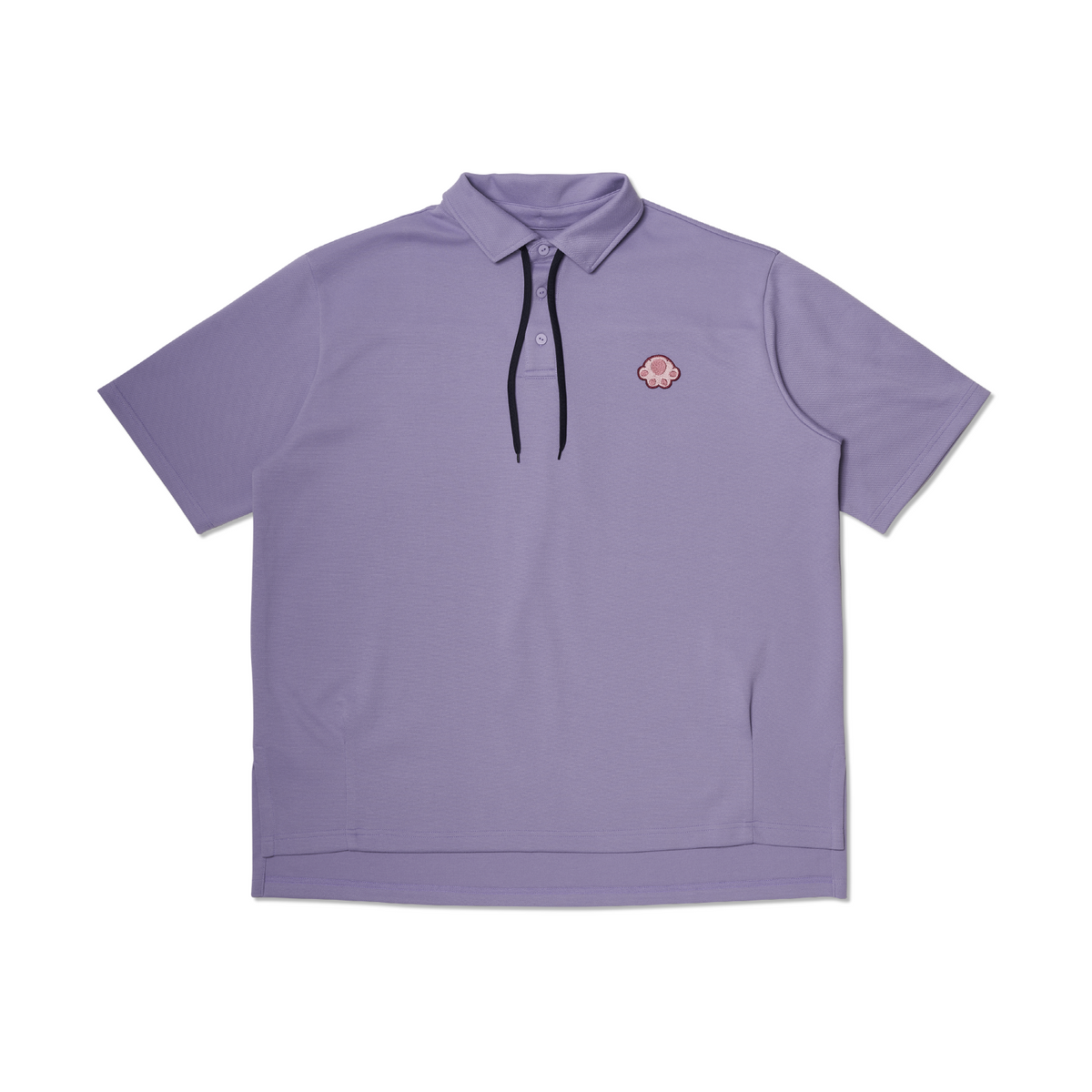 르아위(LEAWI) STRAP PIQUE TSHIRT PURPLE