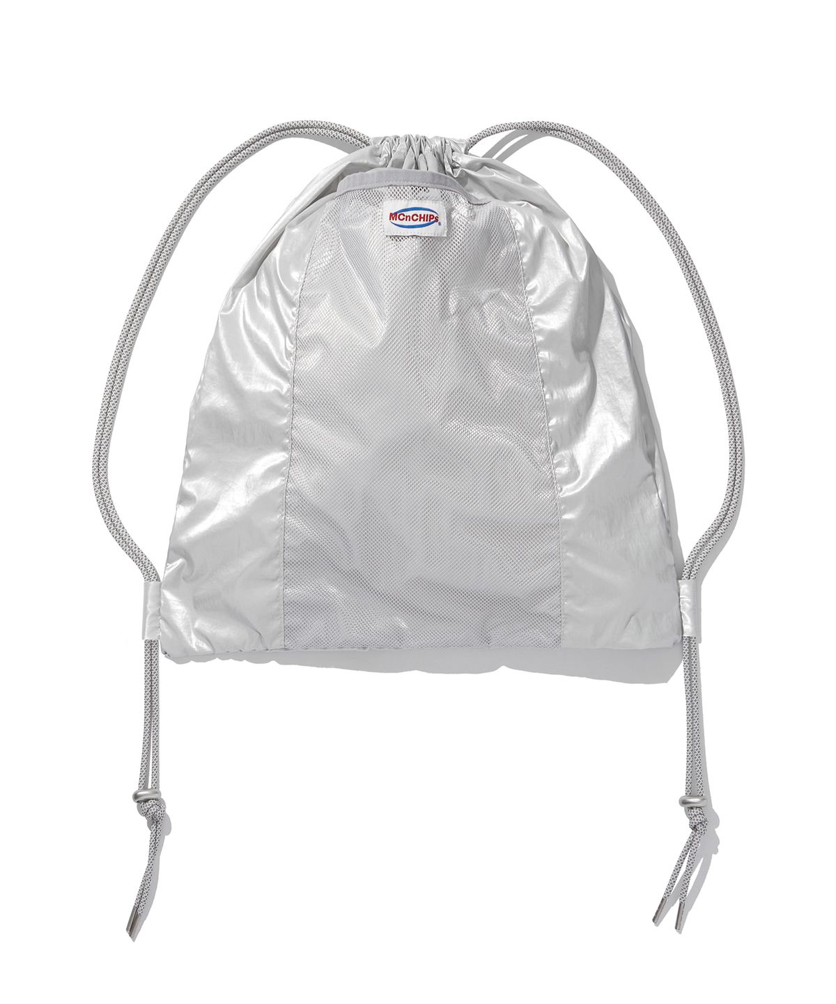 맥앤칩스(MCNCHIPS) Metal velcro gym sack (silver)