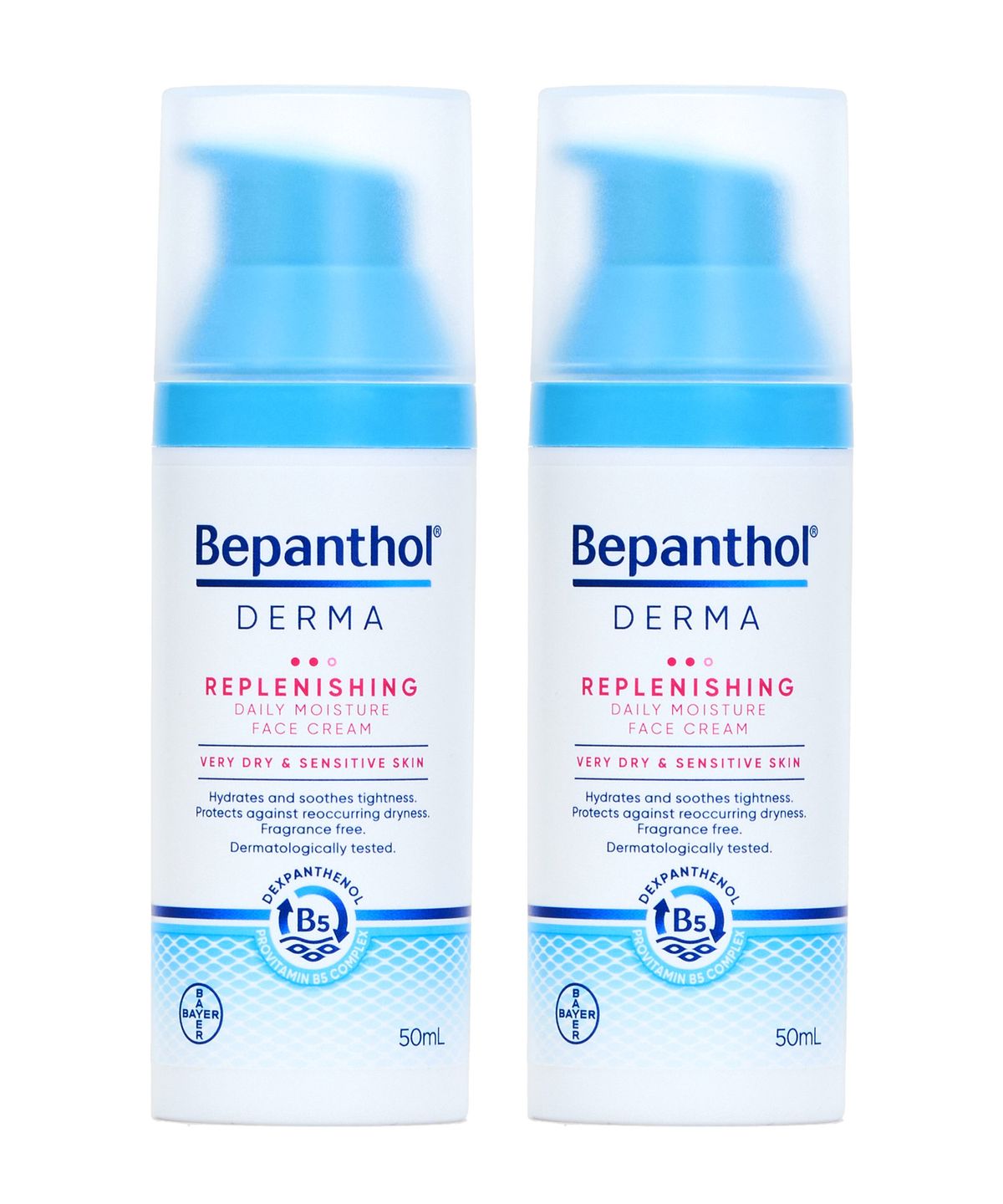 비판톨(BEPANTHOL) 더마 리플레니싱 데일리 모이스처 페이스 크림 50ml x 2개