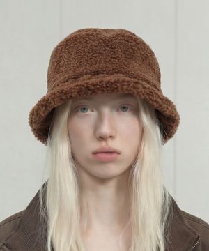 겨울 털 버킷햇 BLOCK BUCKET / POODLE / CAMEL