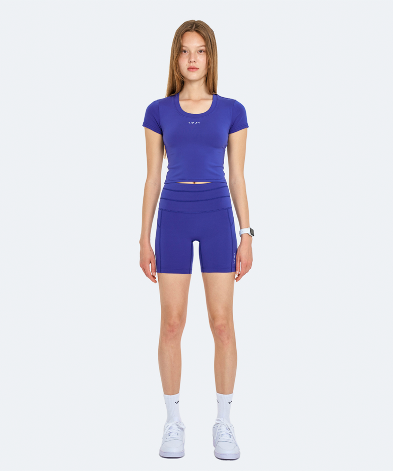 Bootyful Crop Shorts 로얄블루