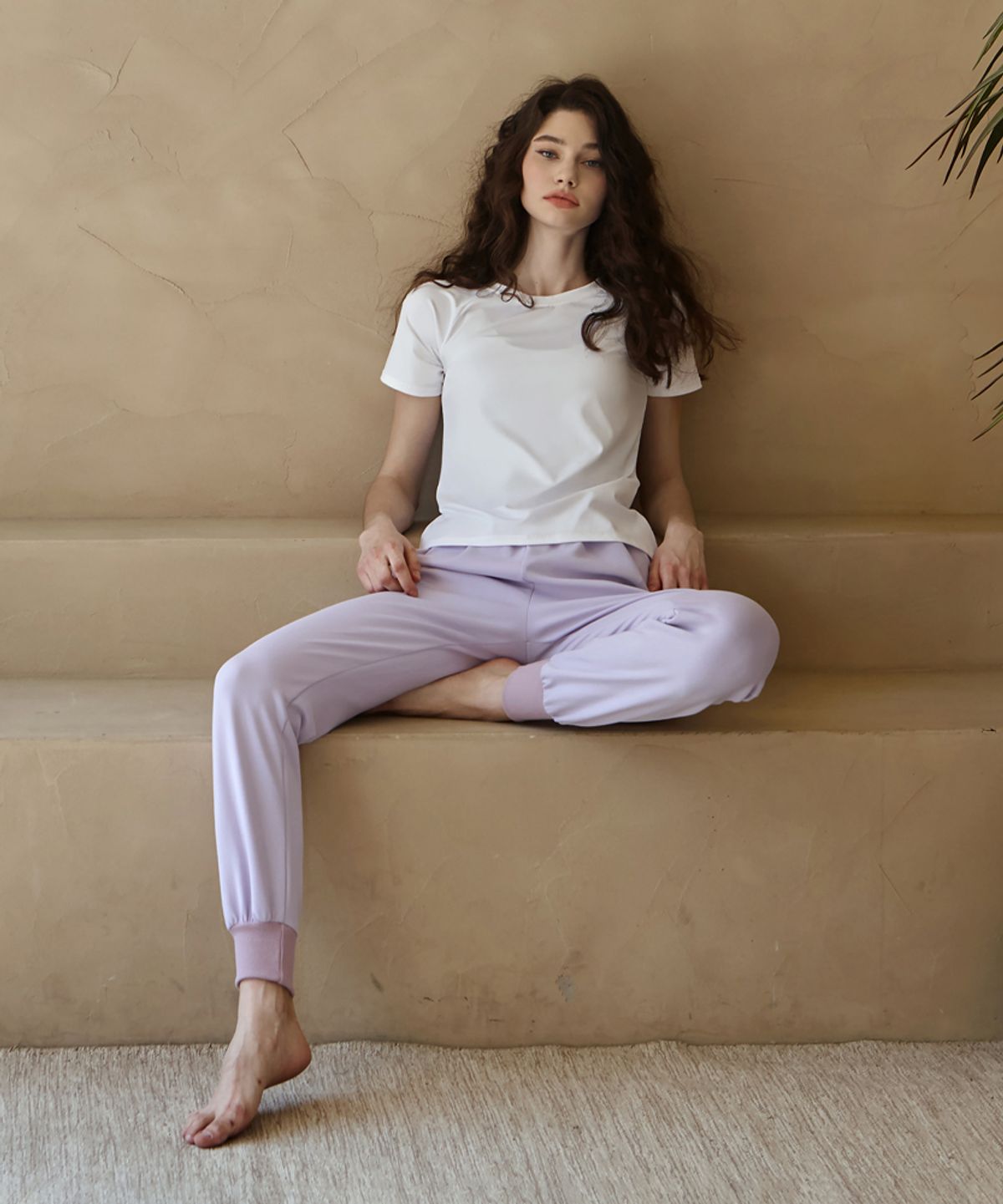 데비웨어(DEVIWEAR) 컴포터블 조거 팬츠 DEVI-B0055-라벤더