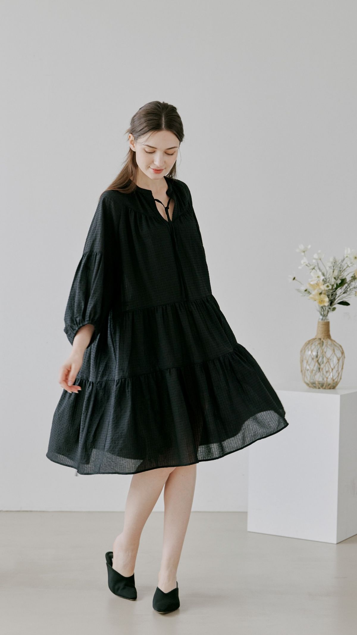 벨르마(BELLEMA) Shirring dress