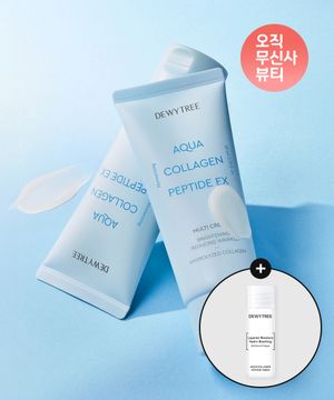 [2EA] 아쿠아 콜라겐 펩타이드 EX 멀티 크림 80ml(토너 9ml 증정)