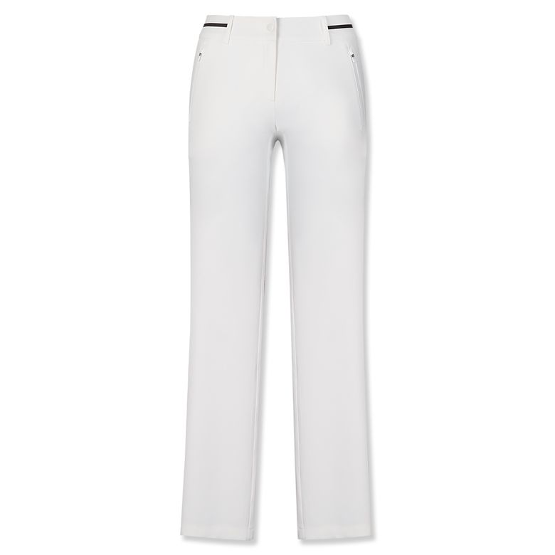 MEN STANDARD-FIT ESSENTIAL PANTS WHITE
