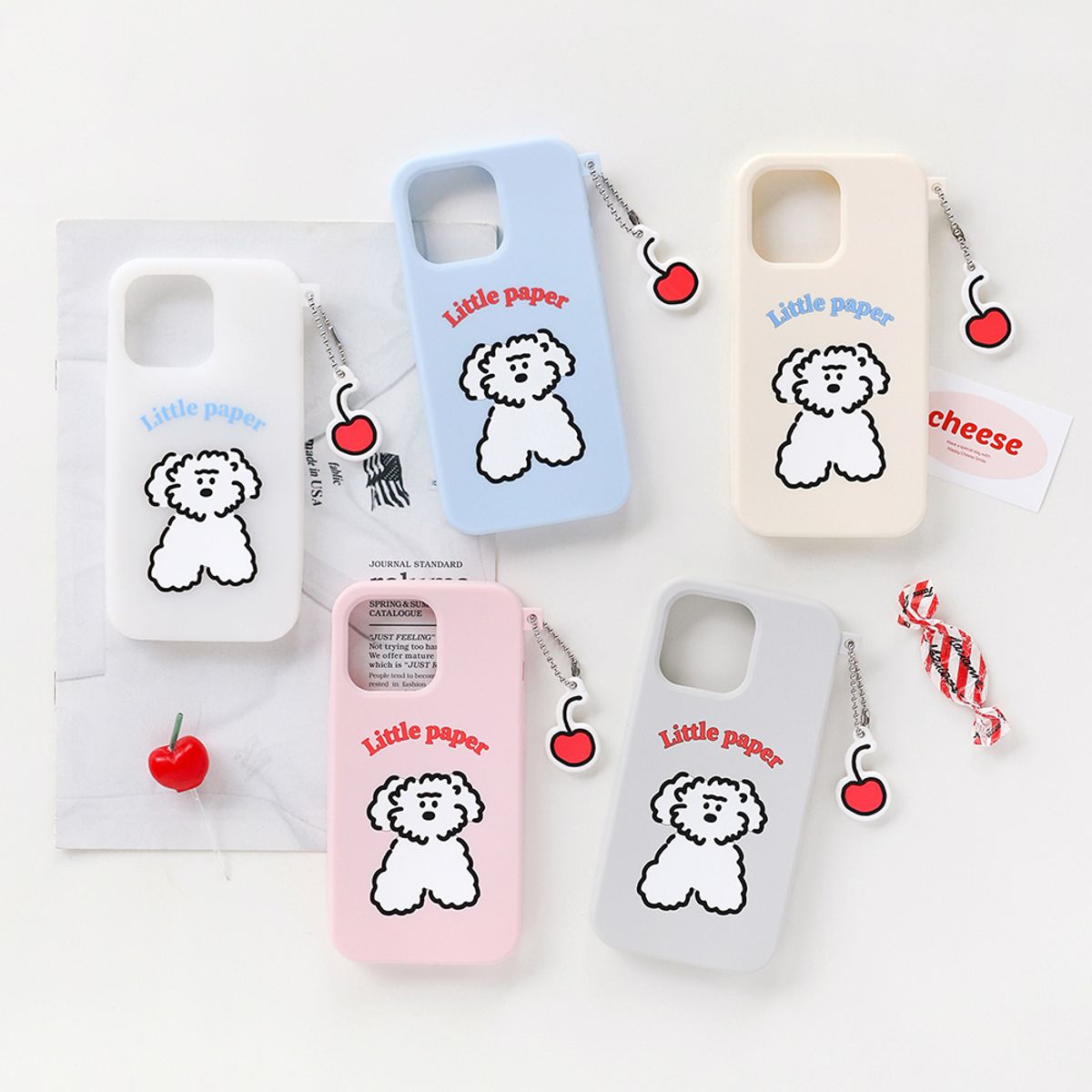 브런치브라더(BRUNCH BROTHER) Little PaPer 구름이 실리콘 케이스 iPhone13