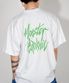 무브먼트 로고 라이트그린 티셔츠 화이트