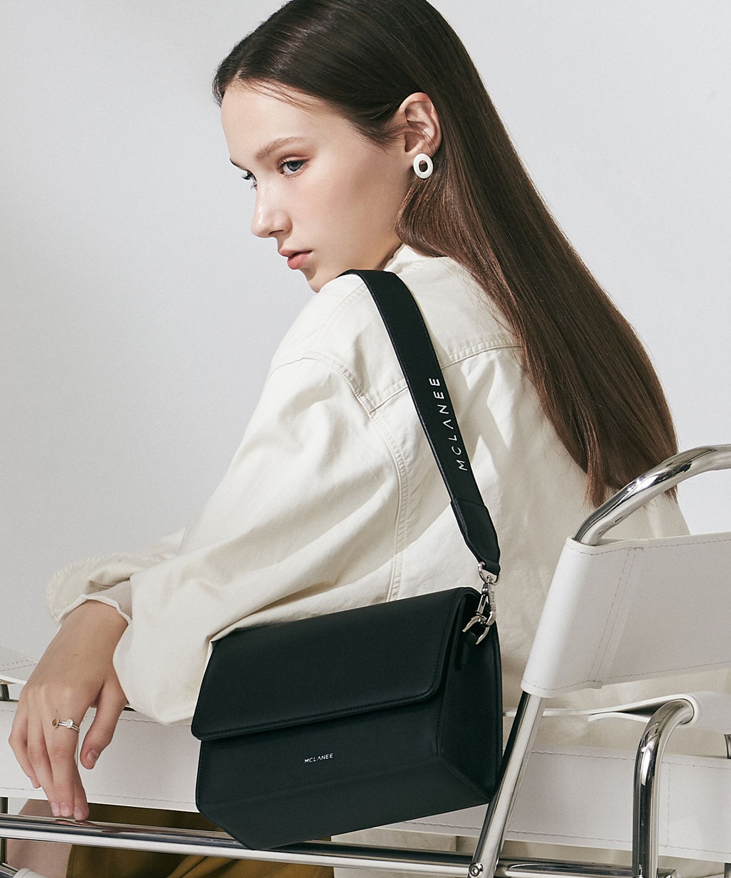 ★MCLANEE★ Lapis Shoulder and Crossbody Bag lapeas MUSINSA | MCLANEE Lapis shoulder and cross bag