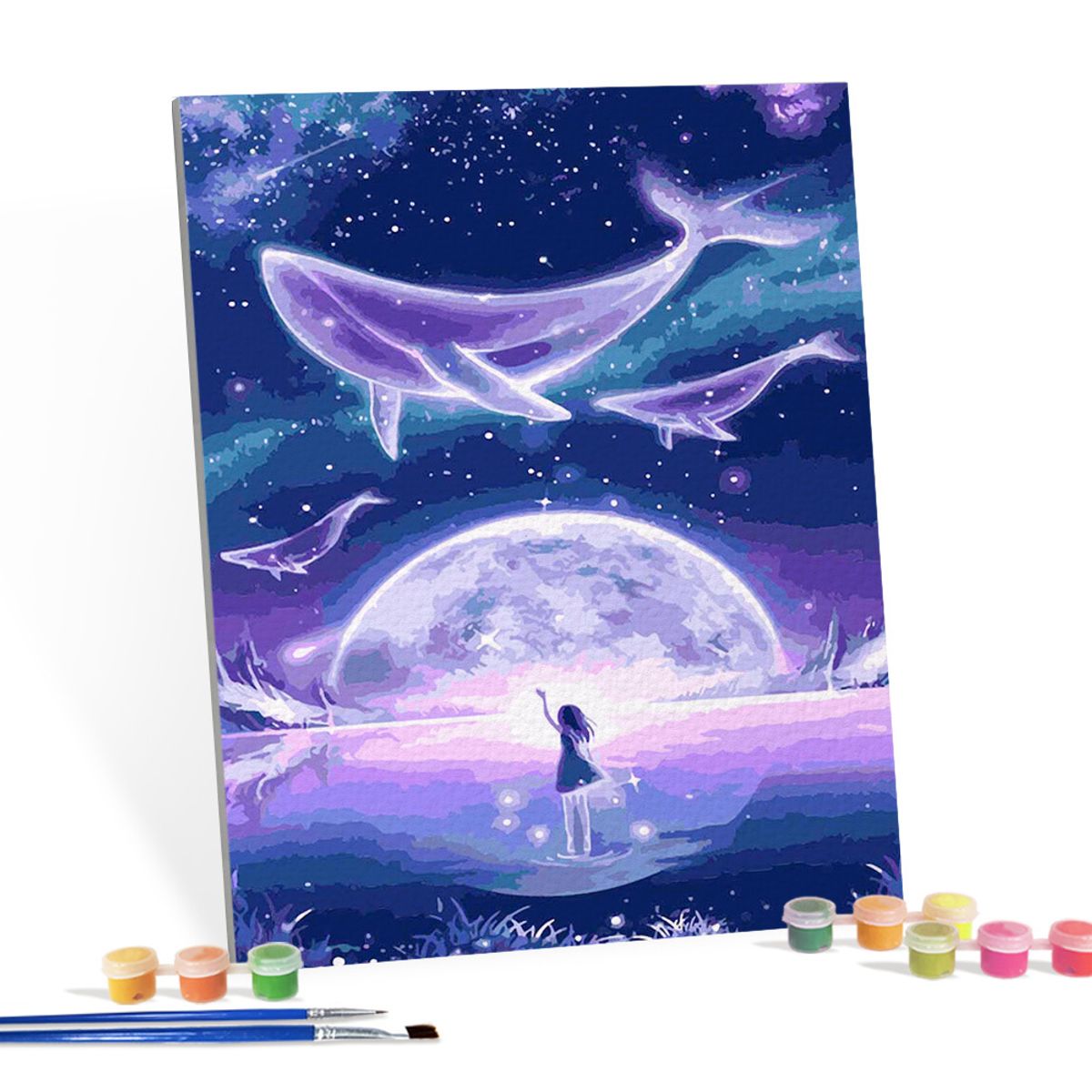 아이러브페인팅(ILOVEPAINTING) DIY캔버스형 그림그리기 40x50cm 신비한 바다고래