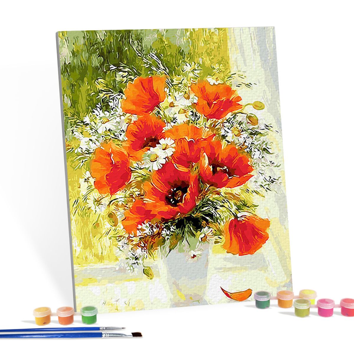 아이러브페인팅(ILOVEPAINTING) DIY캔버스형 그림그리기 40x50cm 매혹적인 양귀비꽃