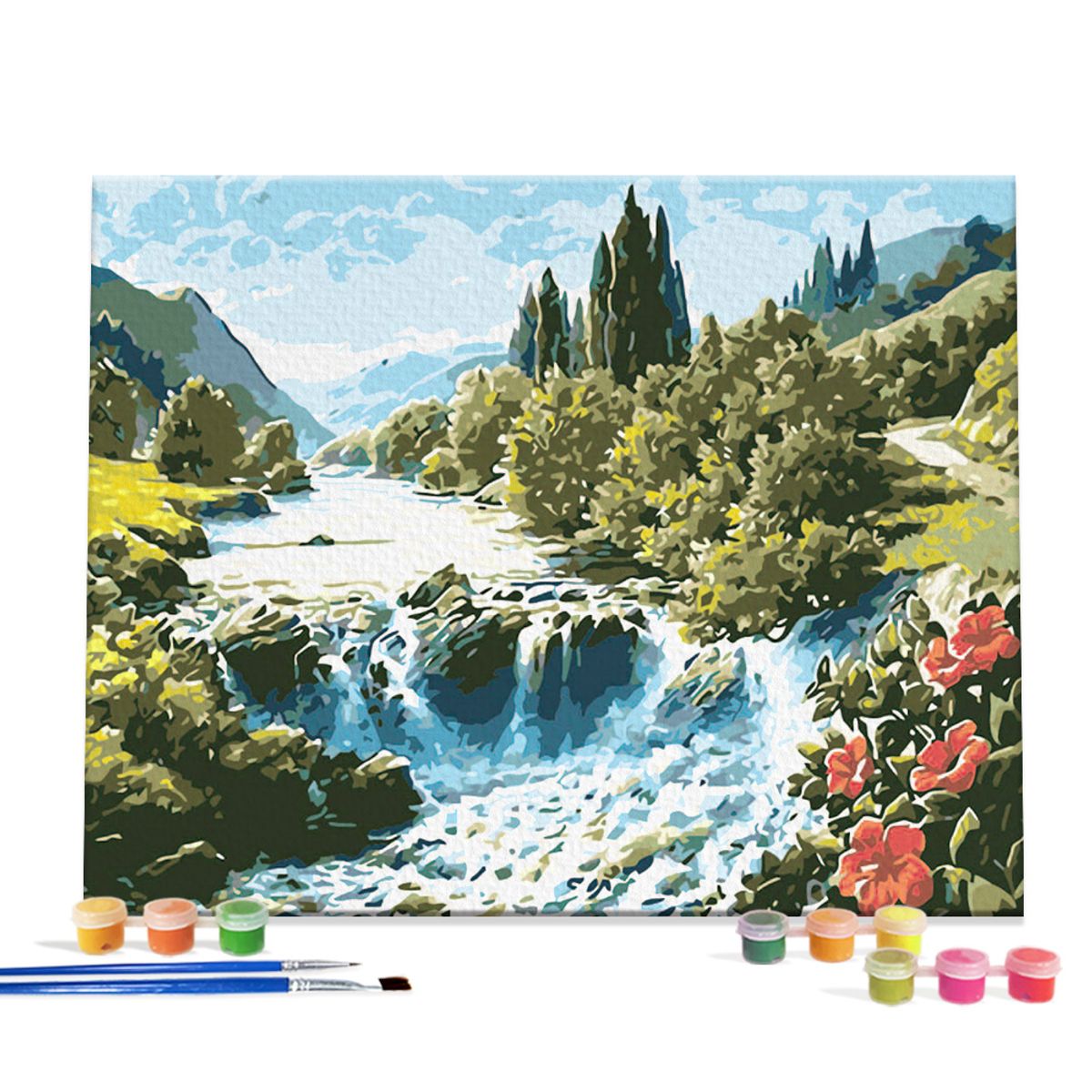 아이러브페인팅(ILOVEPAINTING) DIY캔버스형 그림그리기 40x50cm 봄의계곡