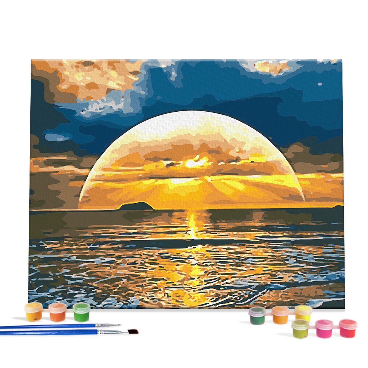 아이러브페인팅(ILOVEPAINTING) DIY캔버스형 그림그리기 40x50cm 노을진 바다