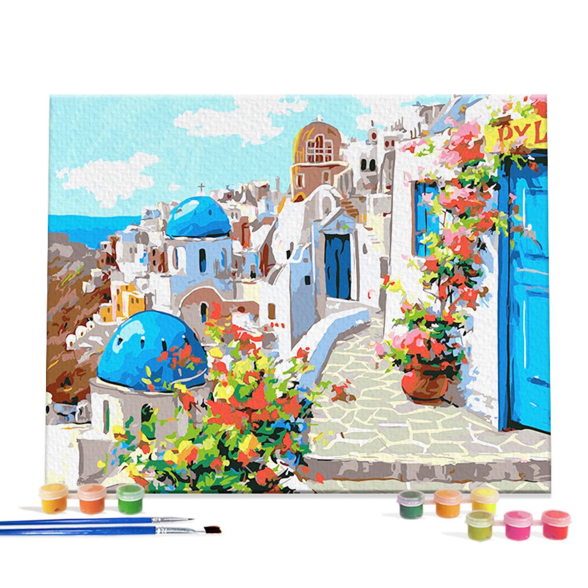 아이러브페인팅(ILOVEPAINTING) DIY캔버스형 그림그리기 40x50cm 봄의 산토리니