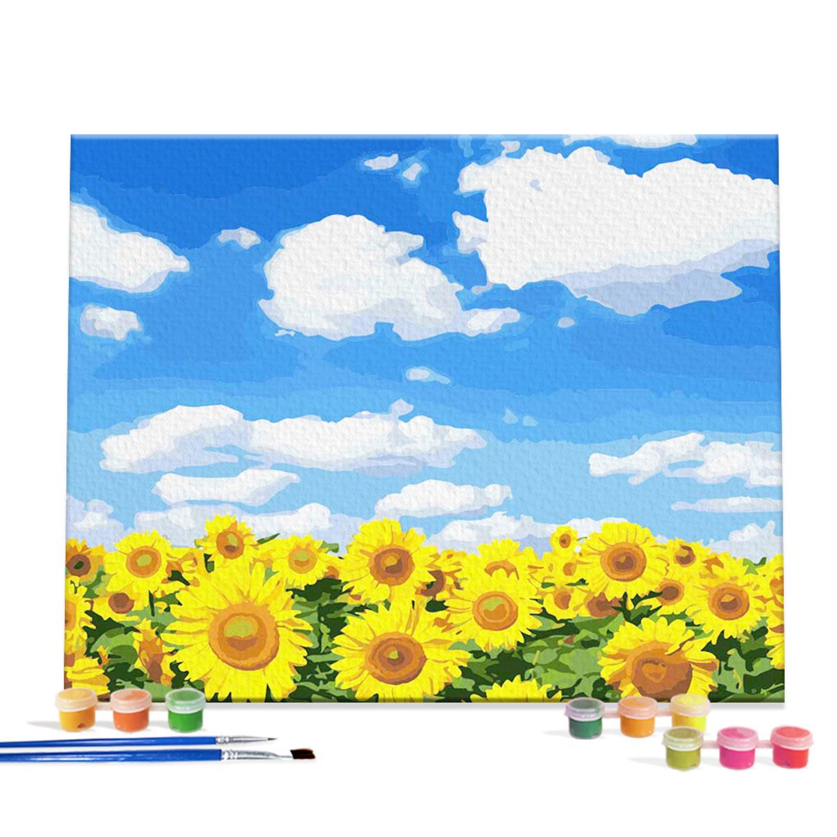 아이러브페인팅(ILOVEPAINTING) DIY캔버스형 그림그리기 40x50cm 청량한 여름해바라기