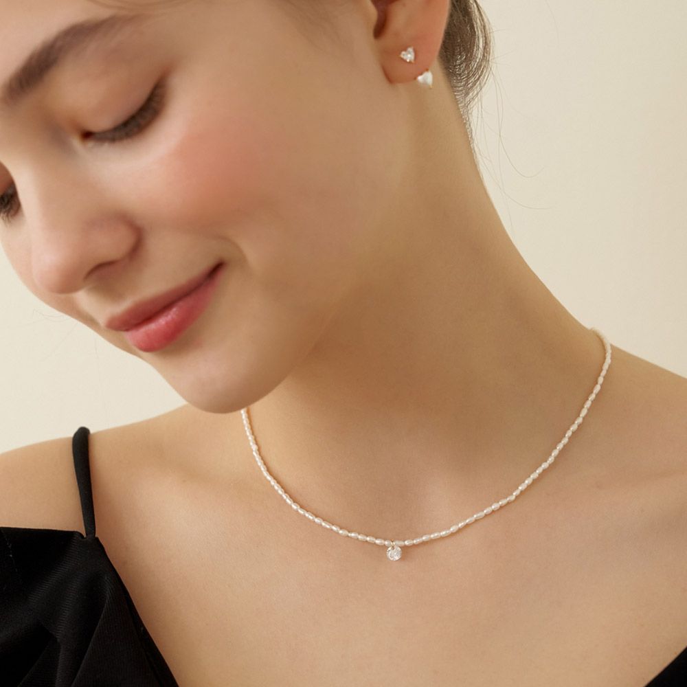【TATIANA】One Point Petit Pearl Necklace_NZ1156〜ネックレス TATIANA】One Point Petit Pearl Necklace_NZ1156〜ネックレス