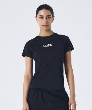 우먼스 메인로고 브레이싱 숏 슬리브 2 color