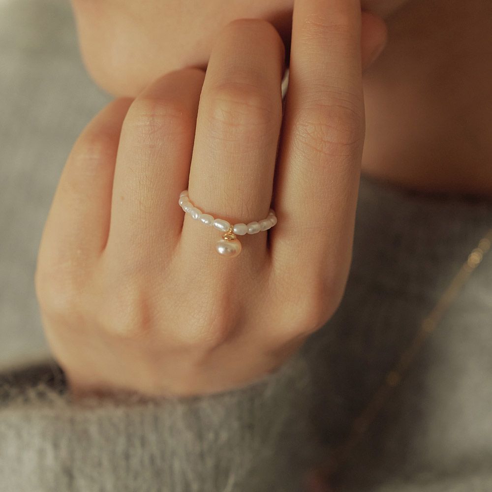 ★TATIANA★ Dangle Petite Pearl Ring_CR0509 MUSINSA | TATIANA Dangle petite pearl ring_CR0509