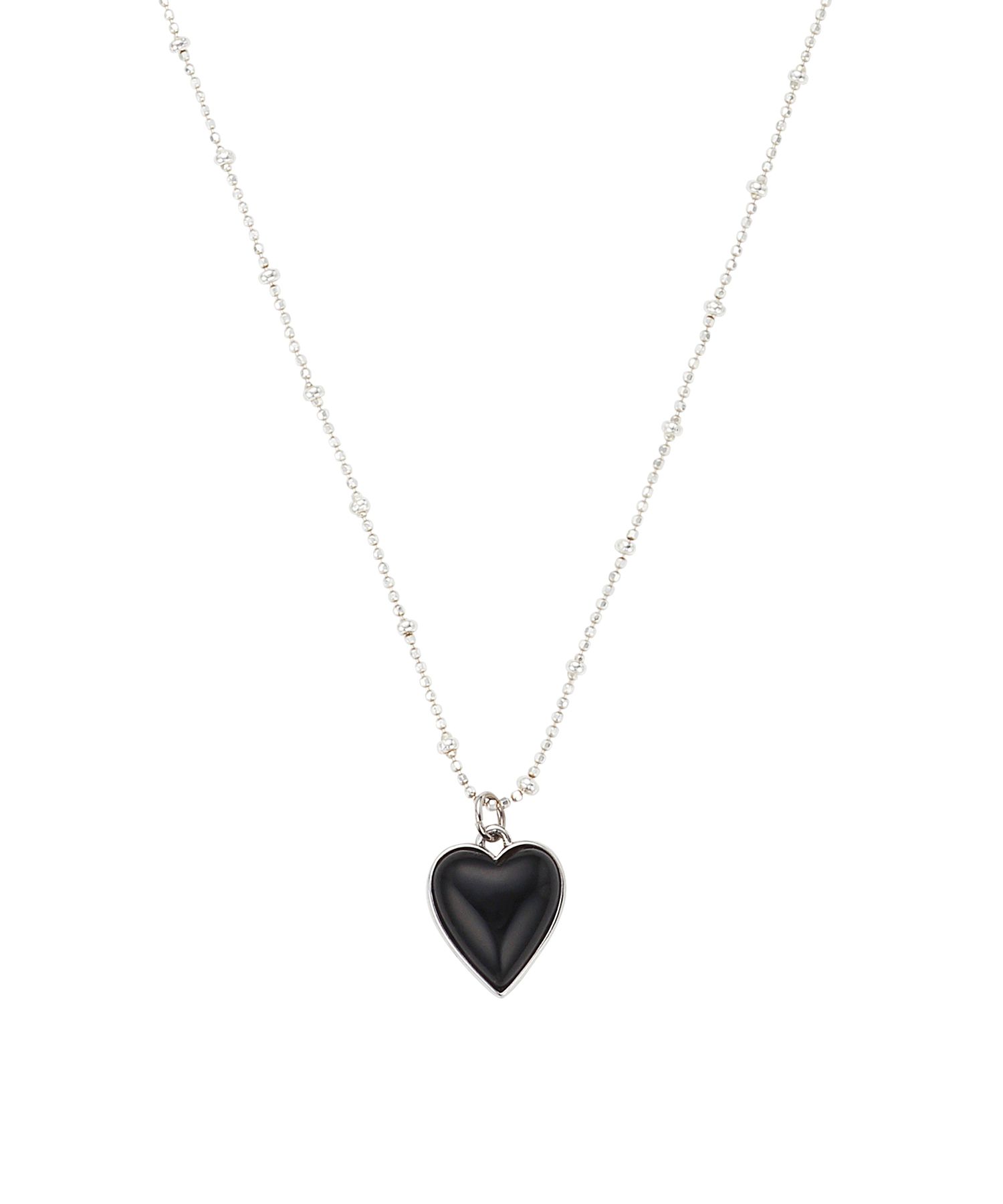 ☆TATIANA☆ Silver 925 heart combination chain necklace NZ20 MUSINSA | TATIANA (Silver 925) Classic Heart Ball Chain