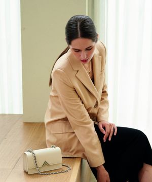 Edero mini silver bag_White Beige