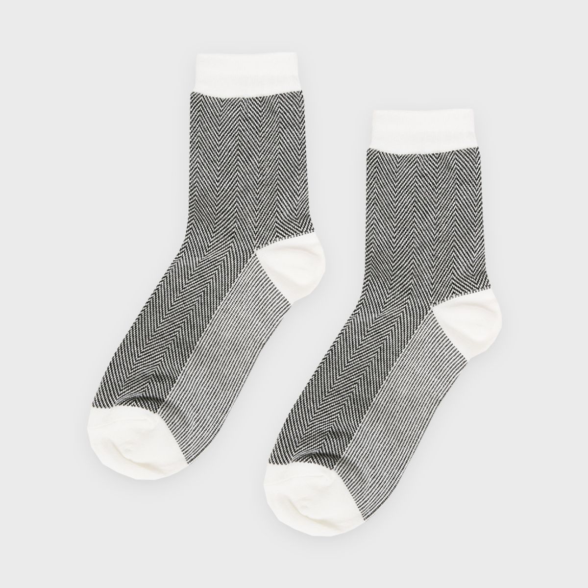 삭스에이(SOCKSA) [10PACK] 유니섹스 베이직 200N 헤링본 패턴 긴양말