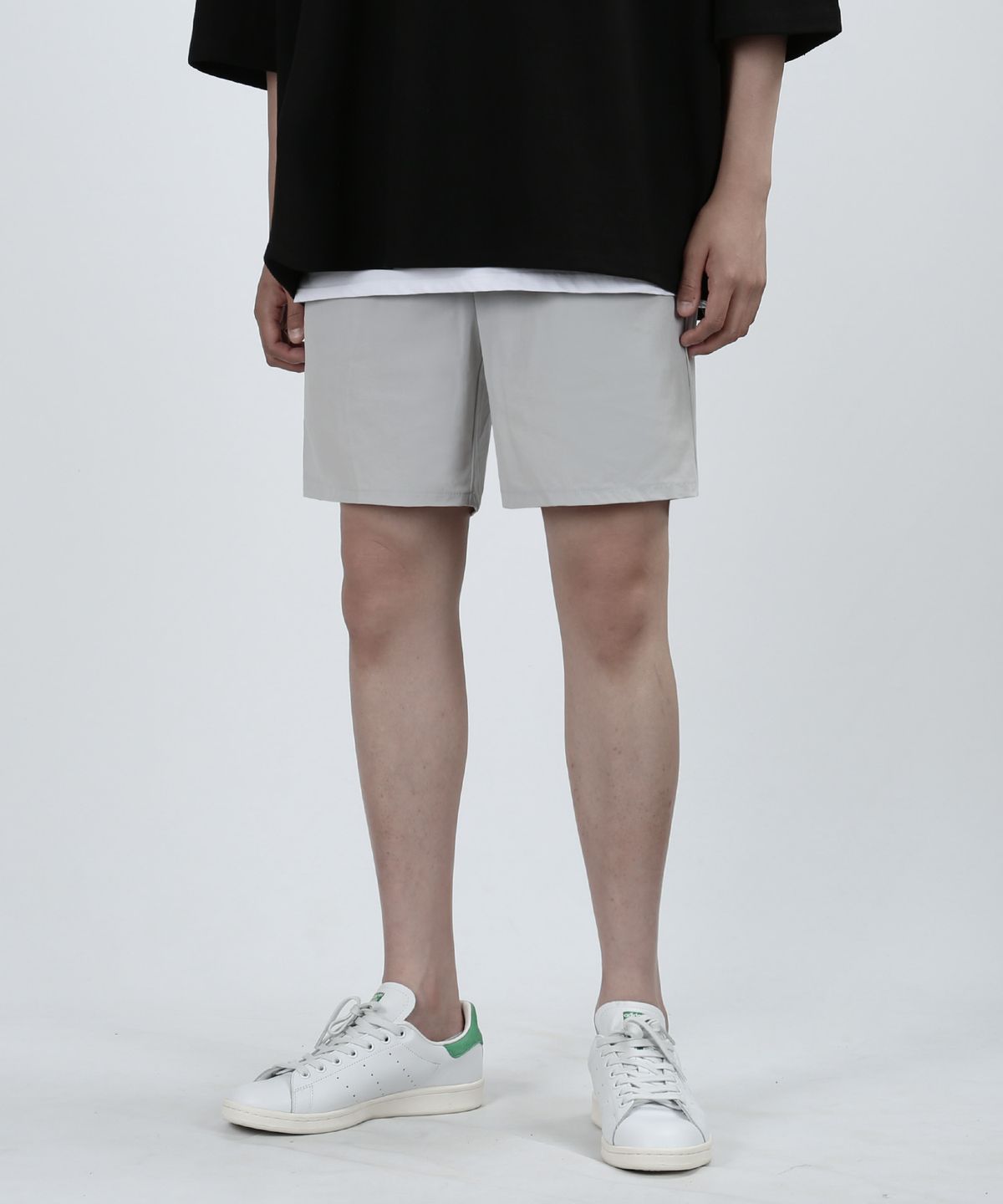 베리베인(VERYVAIN) POLSPAN SHORT PANTS (LIGHT GRAY)