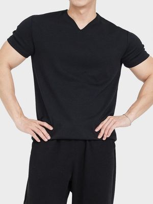 브이넥 폴리 머슬핏 티셔츠 22TS10