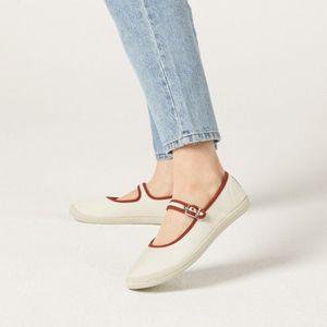 프렌치 로제 캔버스 메리제인 / 브라운 아이보리